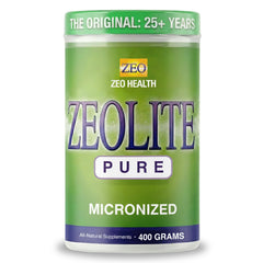 Zeolite Pure bottle demonstrates a convenient daily detox routine for energy balance