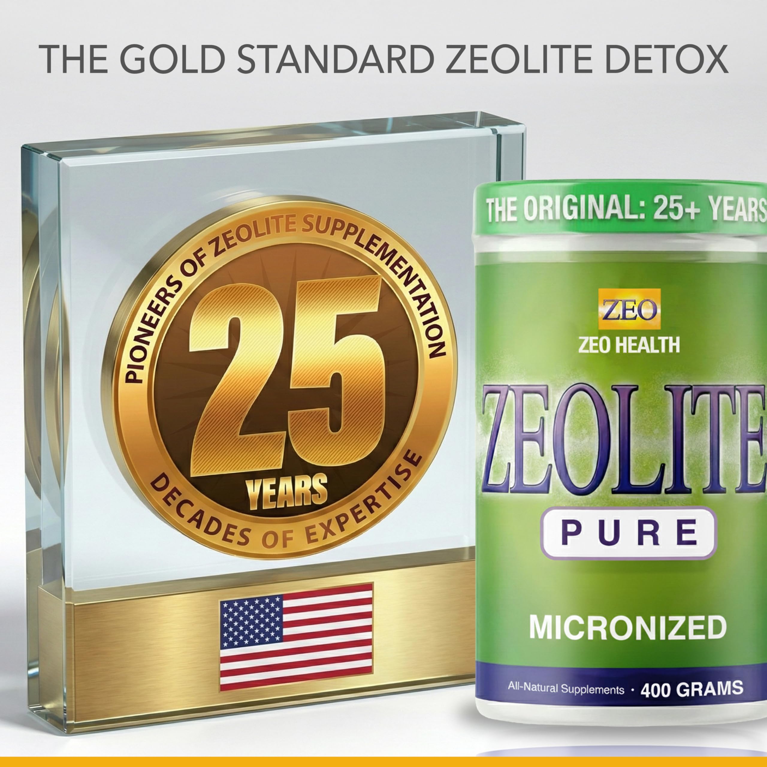 Zeolite Pure powder-texture reveals a natural mineral powder ideal for shakes