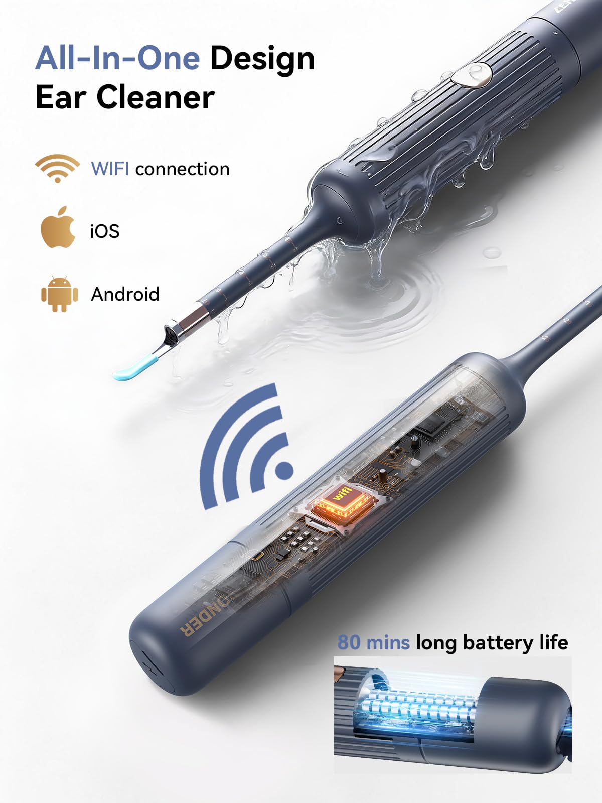 ZERONDER safety stopper prevents over insertion for family-friendly use