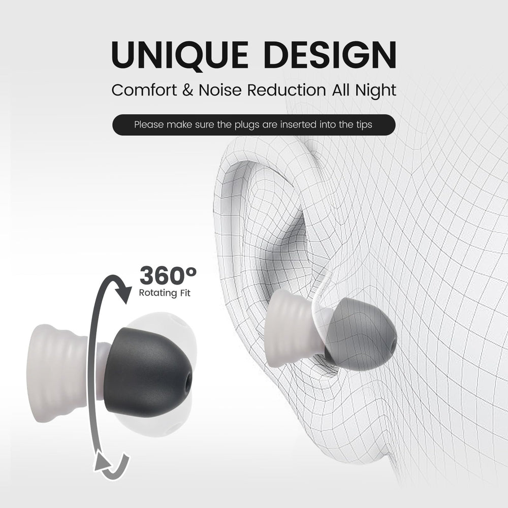 Zeroplus earplugs three sizes fit for personalized comfort during sleep.