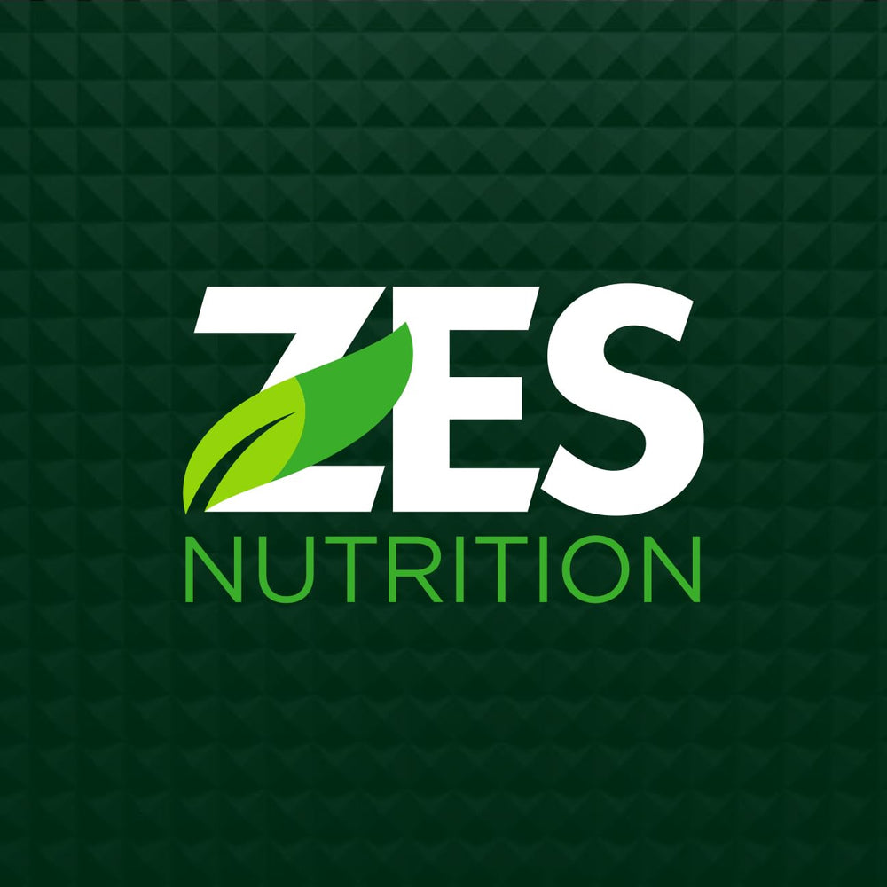 ZES Nutrition serving-ready setup shows a quick morning ritual with greens.