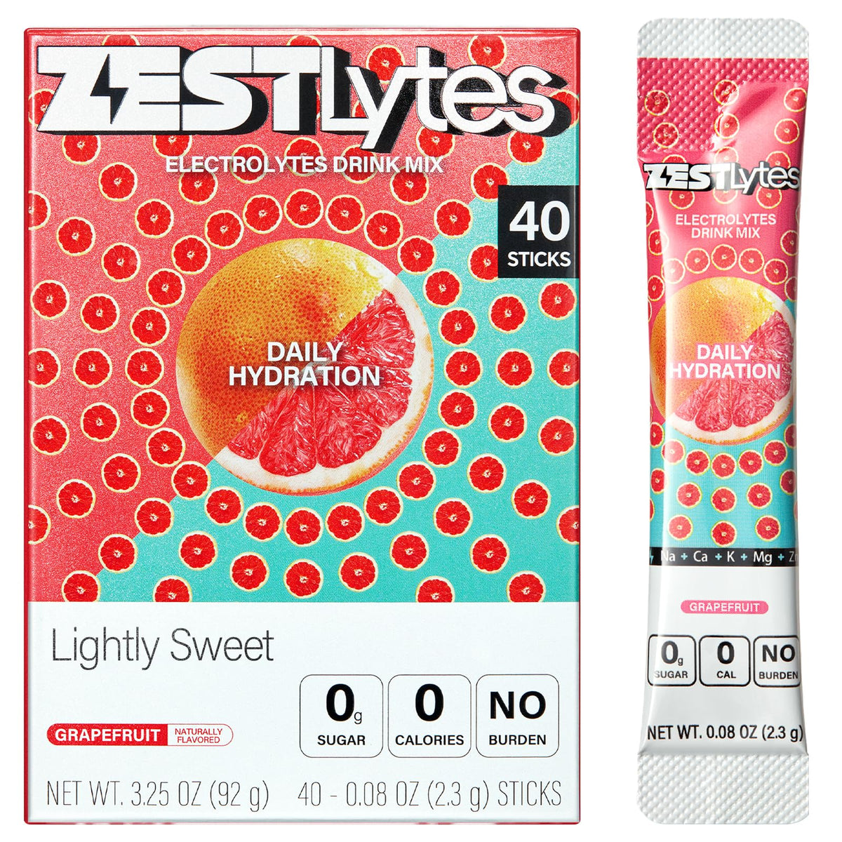 ZestLytes grapefruit electrolyte packets ready for daily hydration