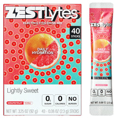 ZestLytes grapefruit electrolyte packets ready for daily hydration