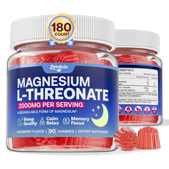 Zetelixia magnesium L-threonate gummies bottle label highlighting cognitive support
