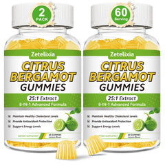 Zetelixia Citrus Bergamot Gummies bottle front for daily support and convenience
