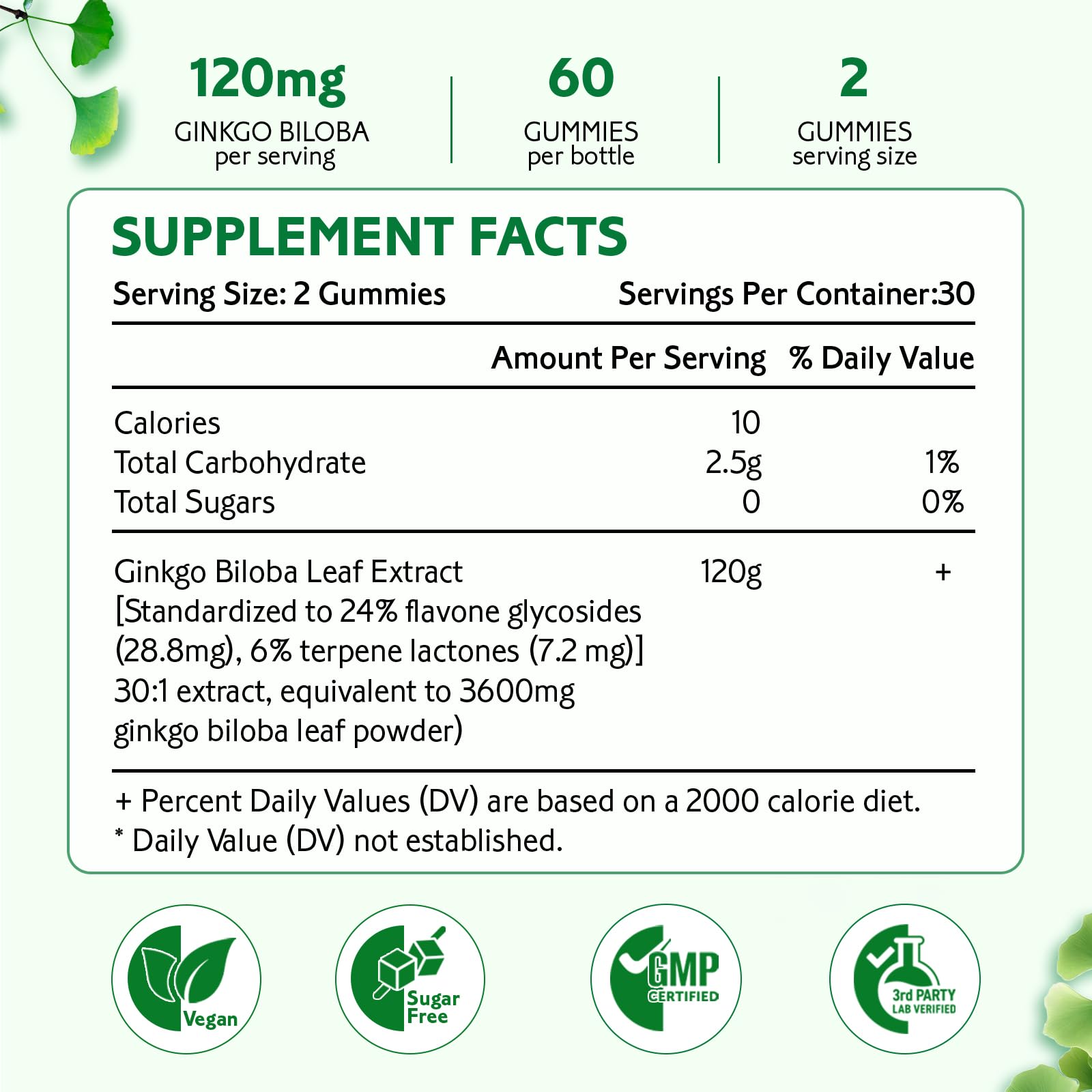 Zetelixia Ginkgo Biloba Gummies bottle close-up showing vegan mixed berry flavor