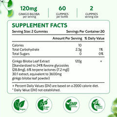 Zetelixia Ginkgo Biloba Gummies bottle close-up showing vegan mixed berry flavor