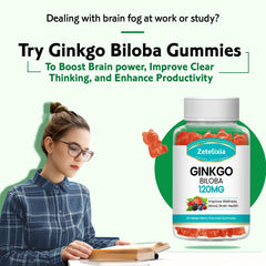 Zetelixia Ginkgo Biloba Gummies mixed berry flavor close-up