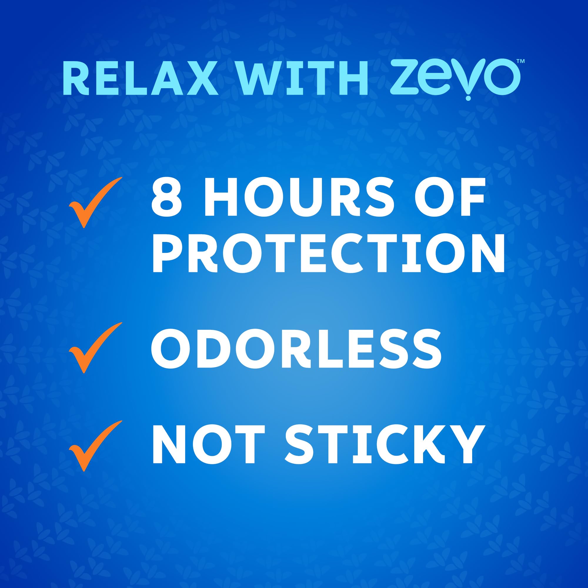 ZEVO On-Body 8-hour protection demonstrated for extended outdoor wear.