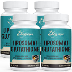 Zeylamum bottle of 2400 mg liposomal glutathione softgels for daily antioxidant support.