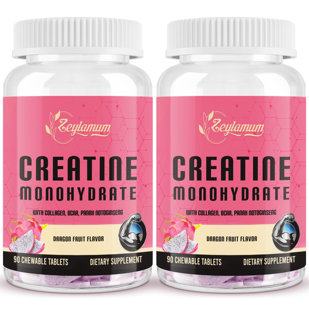 Zeylamum Creatine for Women bottle front with clean, performance-focused design