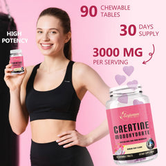 Clean-label vegan sugar-free creatine suitable for daily workouts