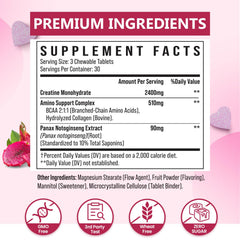 Dragon-fruit chews from Zeylamum Creatine for Women for convenient on-the-go nutrition