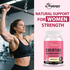 Ingredients panel highlighting premium creatine complex and sugar-free formula