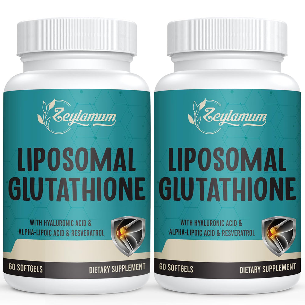 Zeylamum Glutathione softgels bottle front, full-spectrum antioxidant support for daily wellness