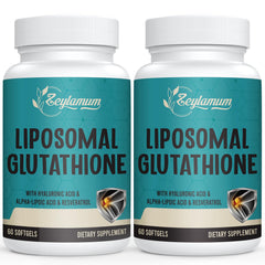 Zeylamum Glutathione softgels bottle front, full-spectrum antioxidant support for daily wellness