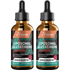 Zeylamum liposomal glutathione liquid bottle highlights premium absorption.