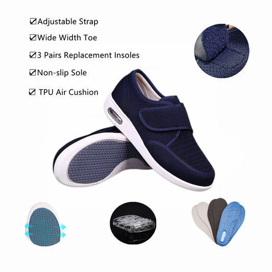 ZGDG Diabetic Shoes with adjustable laces for easy on/off and precise fit.