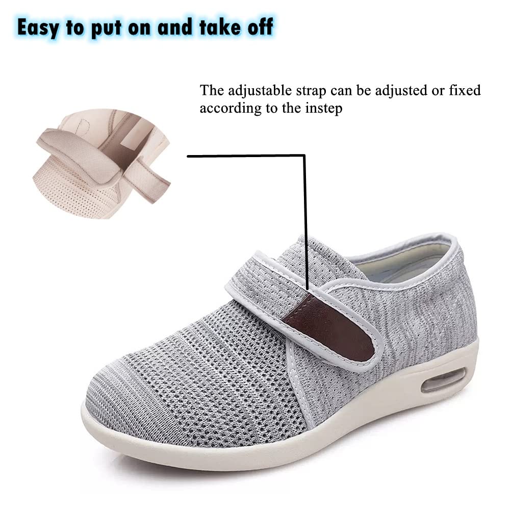 ZGDG Diabetic Shoes memory foam insole provides soft cushioning for daily wear