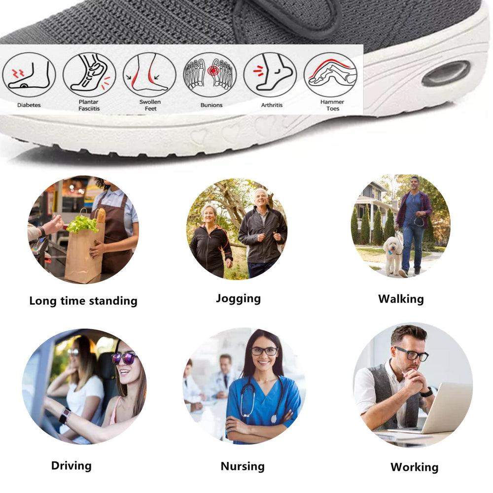 ZGDG Easy-on-off laces support quick adjustments for varied fit.