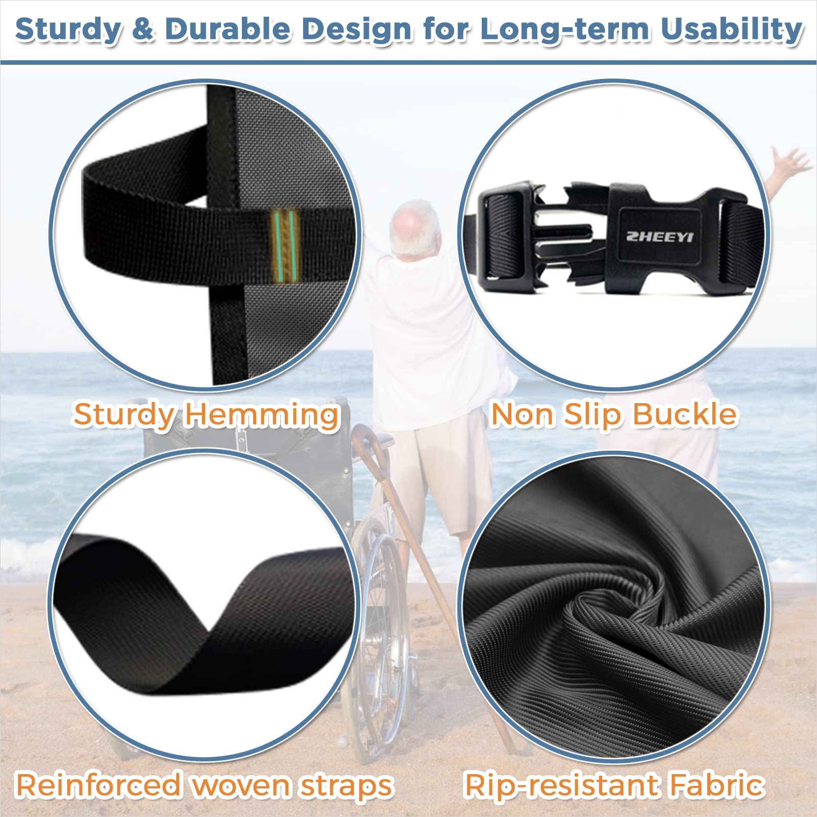 ZHEEYI nylon oxygen-bag design resists tears and cleans easily