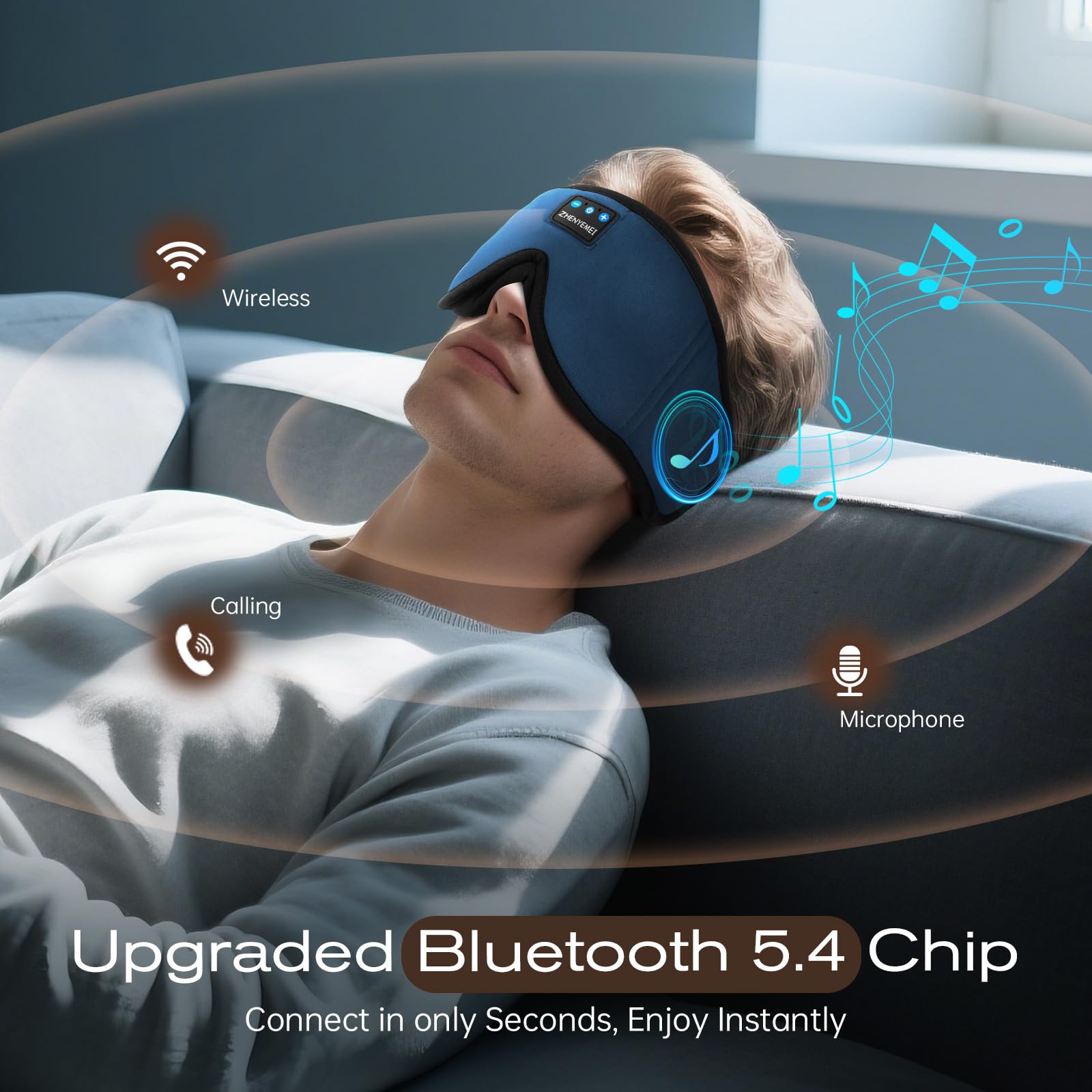 ZHENYEMEI memory foam fabric offers breathable, skin-friendly comfort.