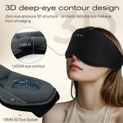 ZHENYEMEI mulberry silk mask provides breathable light blocking during sleep