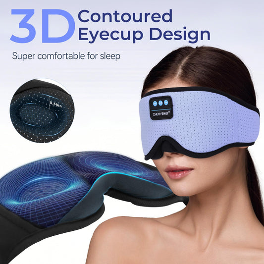 3D blackout design blocks light for better rest, especially for side sleepers