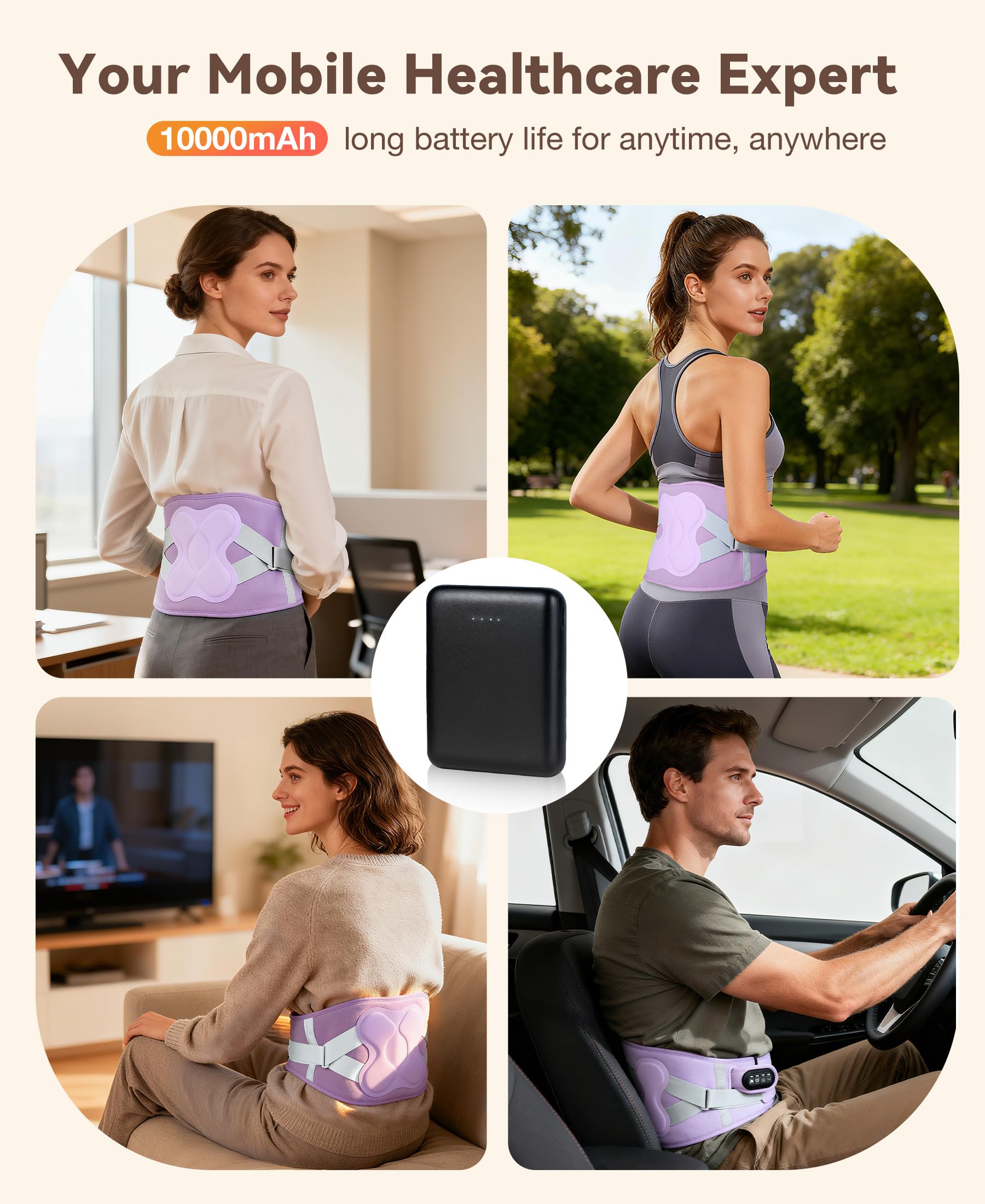 ZHENYEMEI adjustable dual waistbands for secure fit