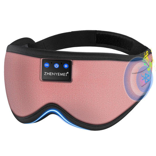 ZHENYEMEI Bluetooth sleep mask headphones for travel deliver full blackout and clear audio.