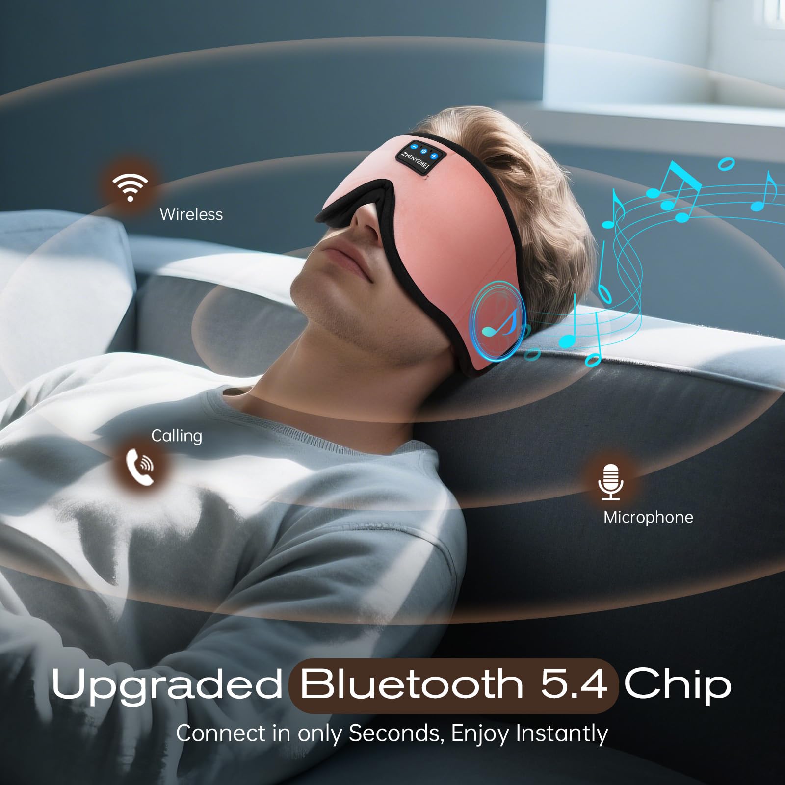 ZHENYEMEI memory foam padding adds soft comfort.