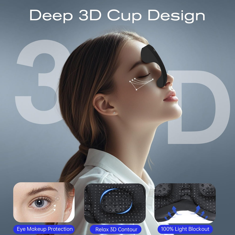 ZHENYEMEI nose-block design blocks light for darker sleep.