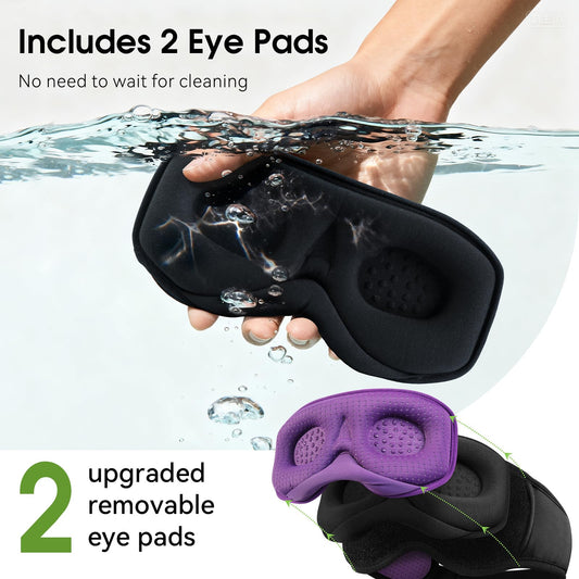 ZHENYEMEI removable 3D eye cups for a customizable, easy-to-clean fit.