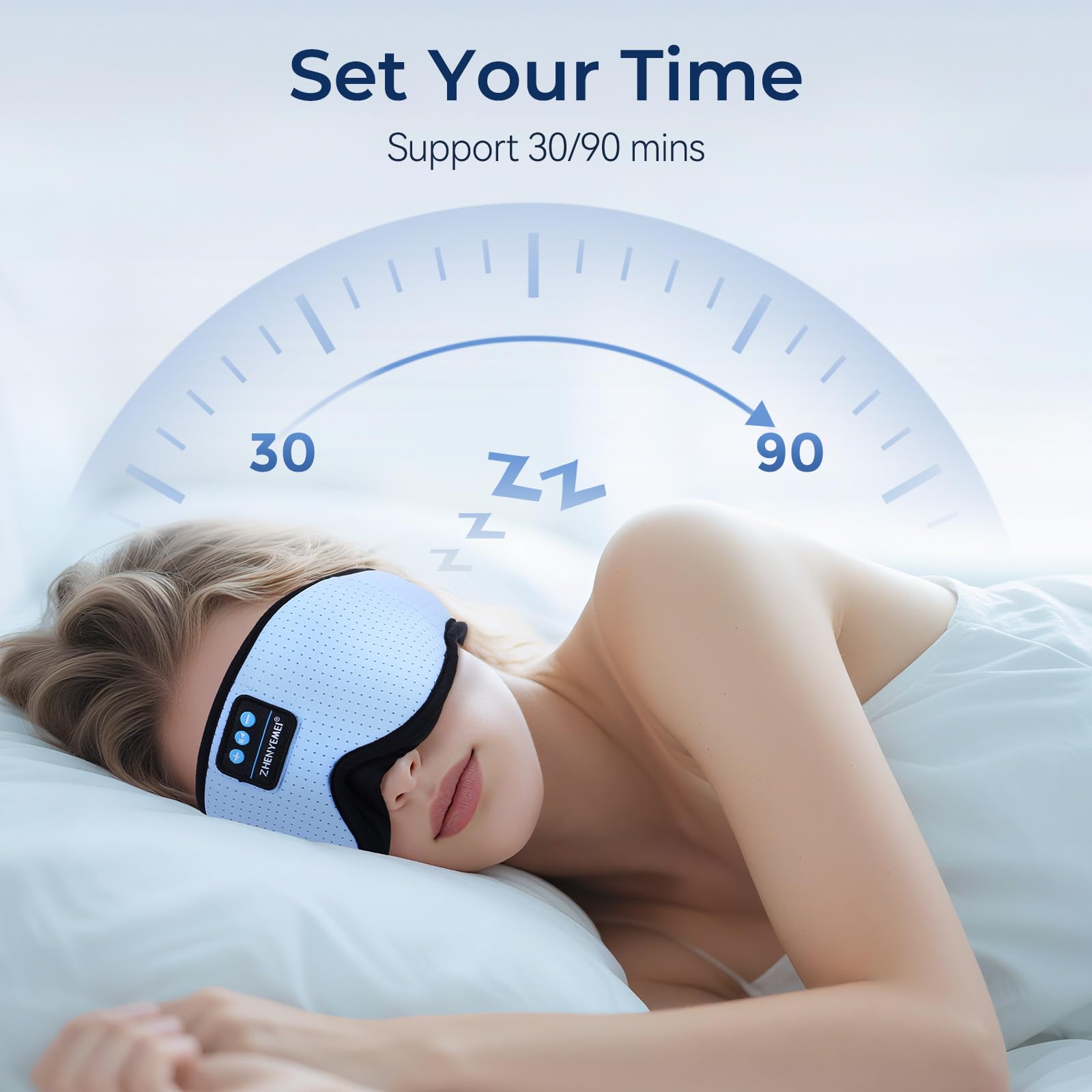 ZHENYEMEI side-sleeper friendly-fit demonstrates flexible wear and comfort.