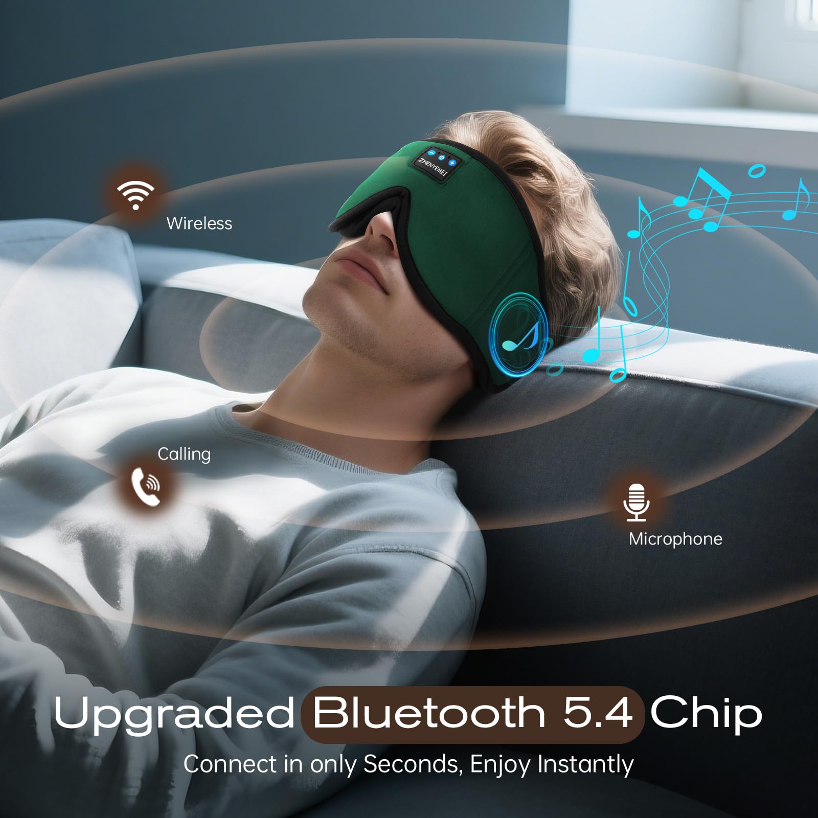 ZHENYEMEI USB-C charging for quick power on long nights.