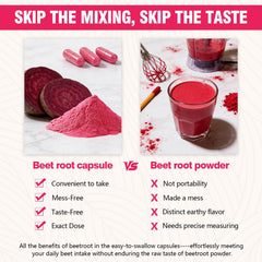 Zhibenon beet root capsules rich color and natural texture.