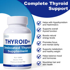 Zhizaiql desiccated thyroid capsules closeup highlighting dosing and balance.