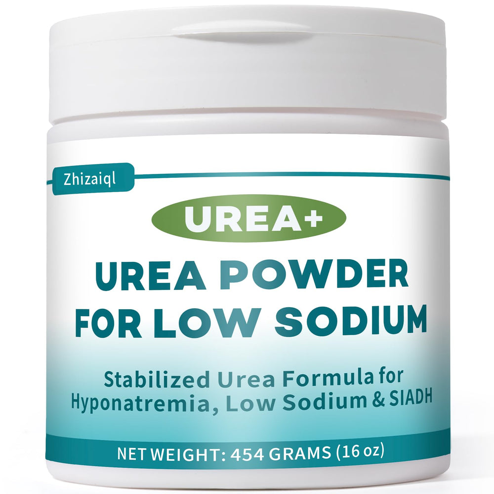 Zhizaiql Urea+ stabilized bottle pour for convenient daily sodium support.