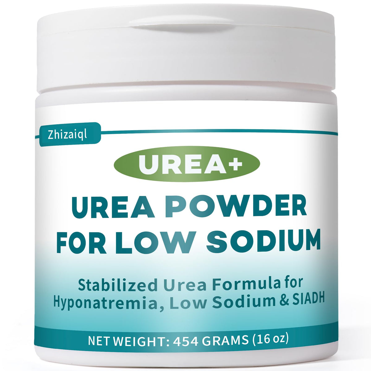 Zhizaiql Urea+ stabilized bottle pour for convenient daily sodium support.