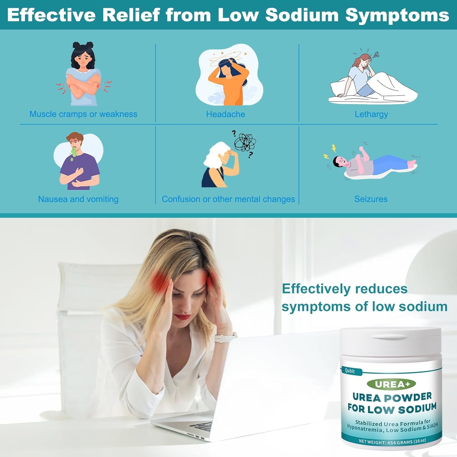 Zhizaiql Urea+ dissolves quickly in a glass of liquid for daily use.