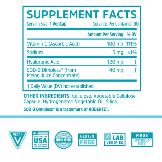 Zhou Body Smooth hyaluronic acid pill highlights hydration for firmer-looking skin