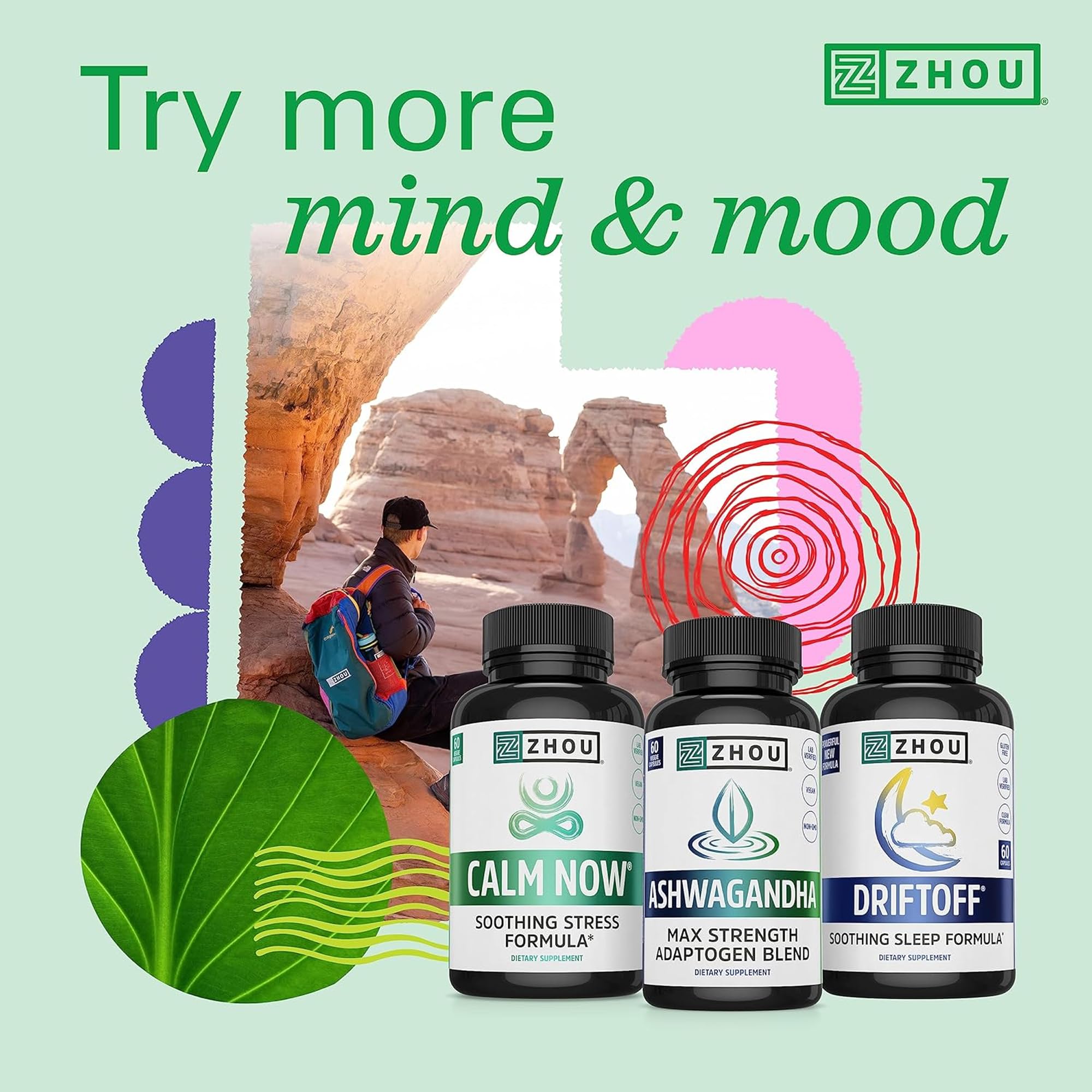 ZHOU capsules being poured for easy daily use.