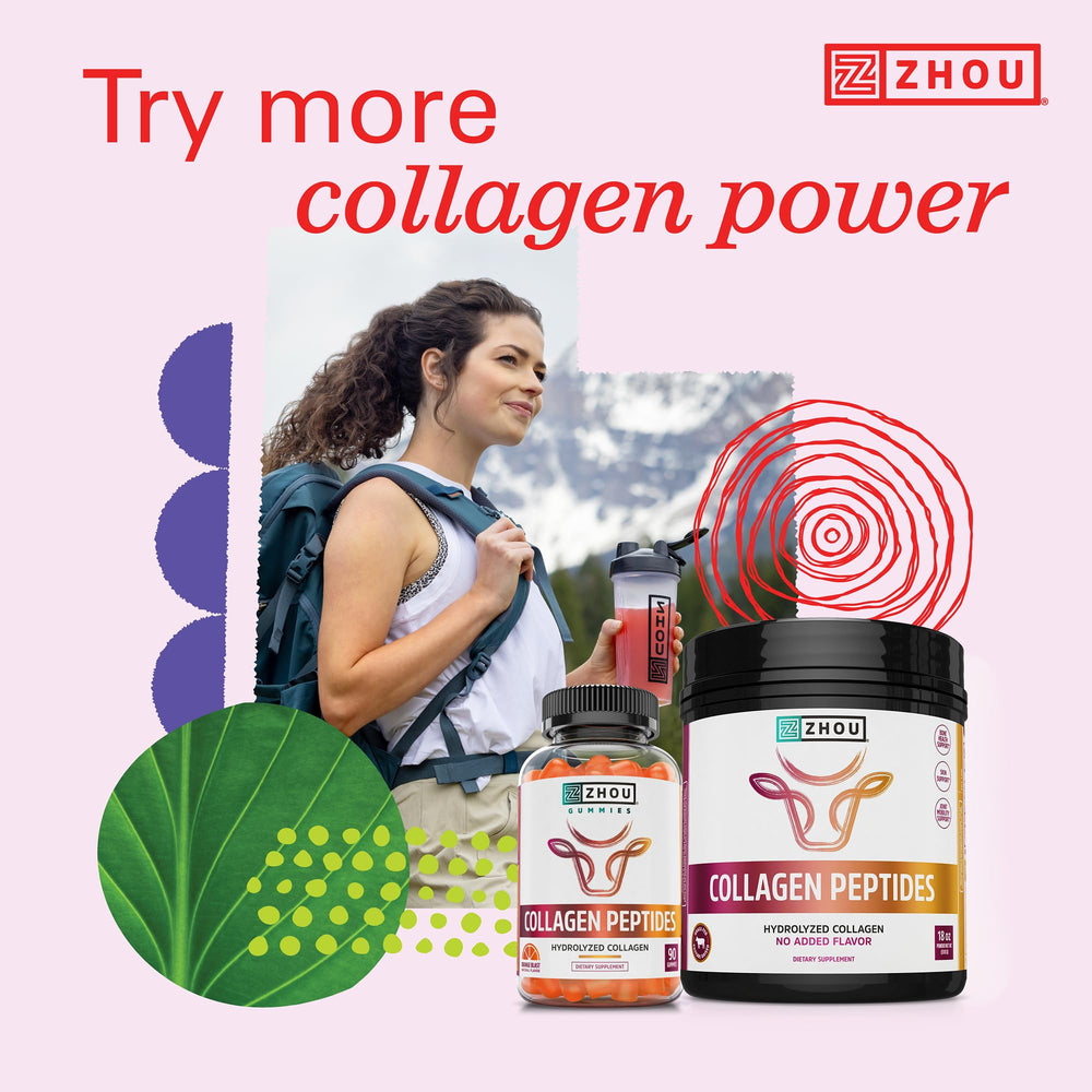 Add Zhou Collagen Peptides to baking to support nails and hair