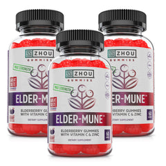 ZHOU Elder-Mune gummies bottle for daily immune support