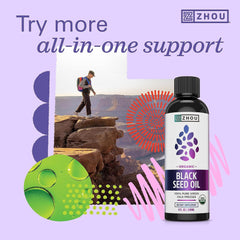 ZHOU hair and skin support capsules ready to add to routine