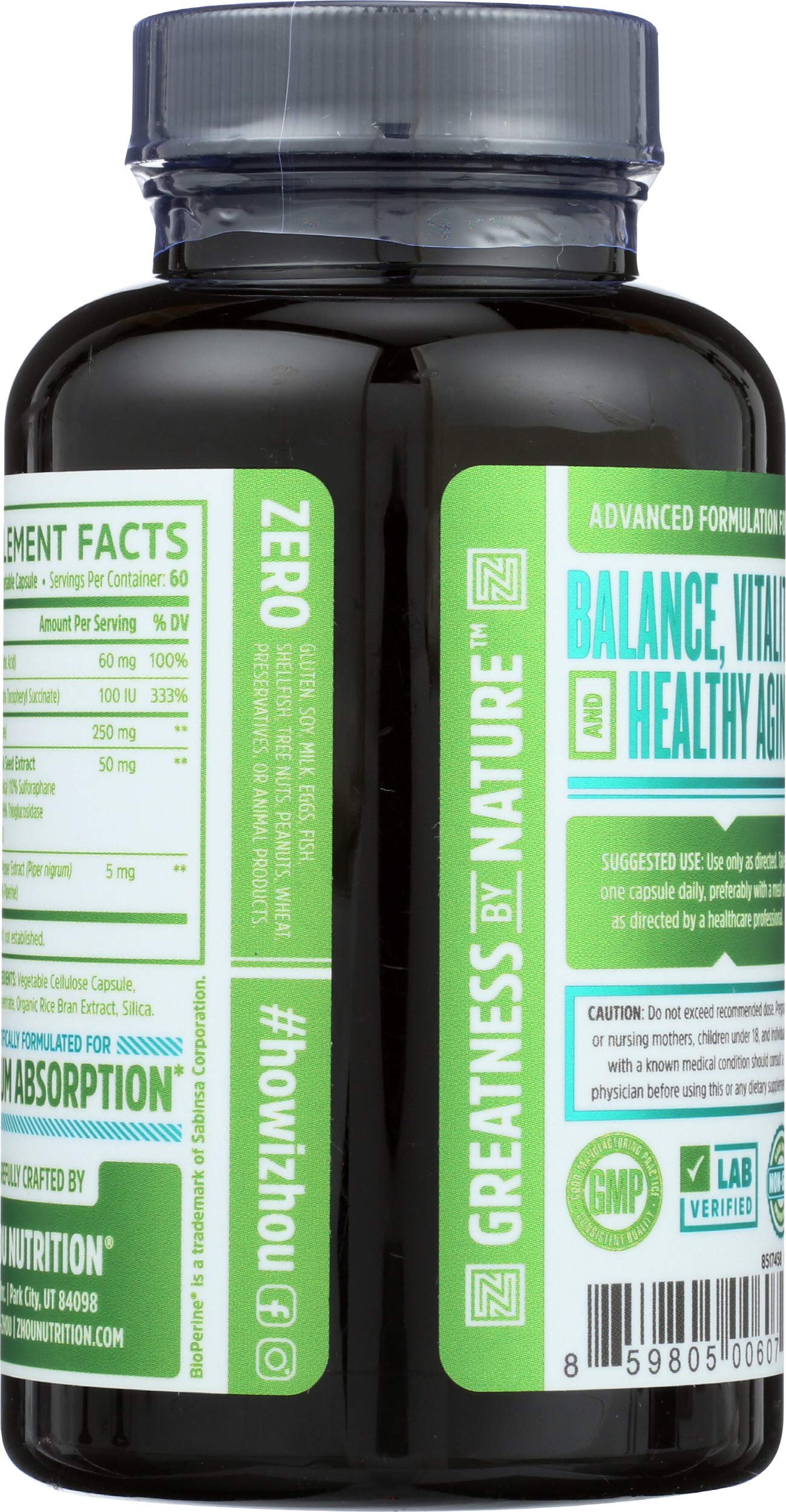 Zhou Nutrition Dim Active bottle on a clean counter for daily routine.