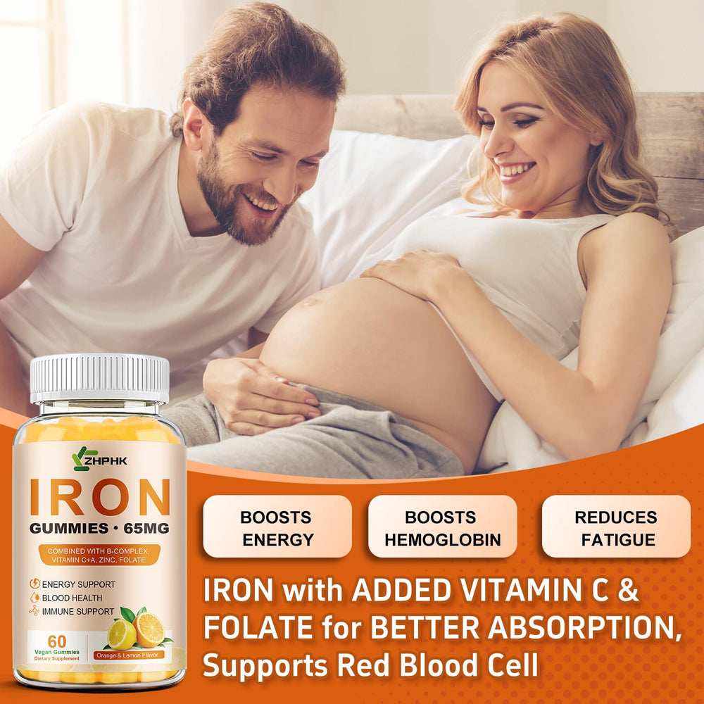 ZHPHK Iron Gummies produced in a GMP-certified facility for safety.