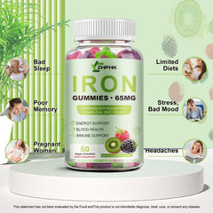 ZHPHK iron gummies appealing to kids and adults