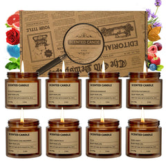 ZHTLTHZ eight-pack scented candles gift box display ready-to-gift set