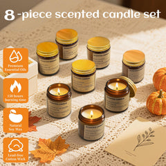 ZHTLTHZ candles variety scents display for aromatherapy and mood uplift